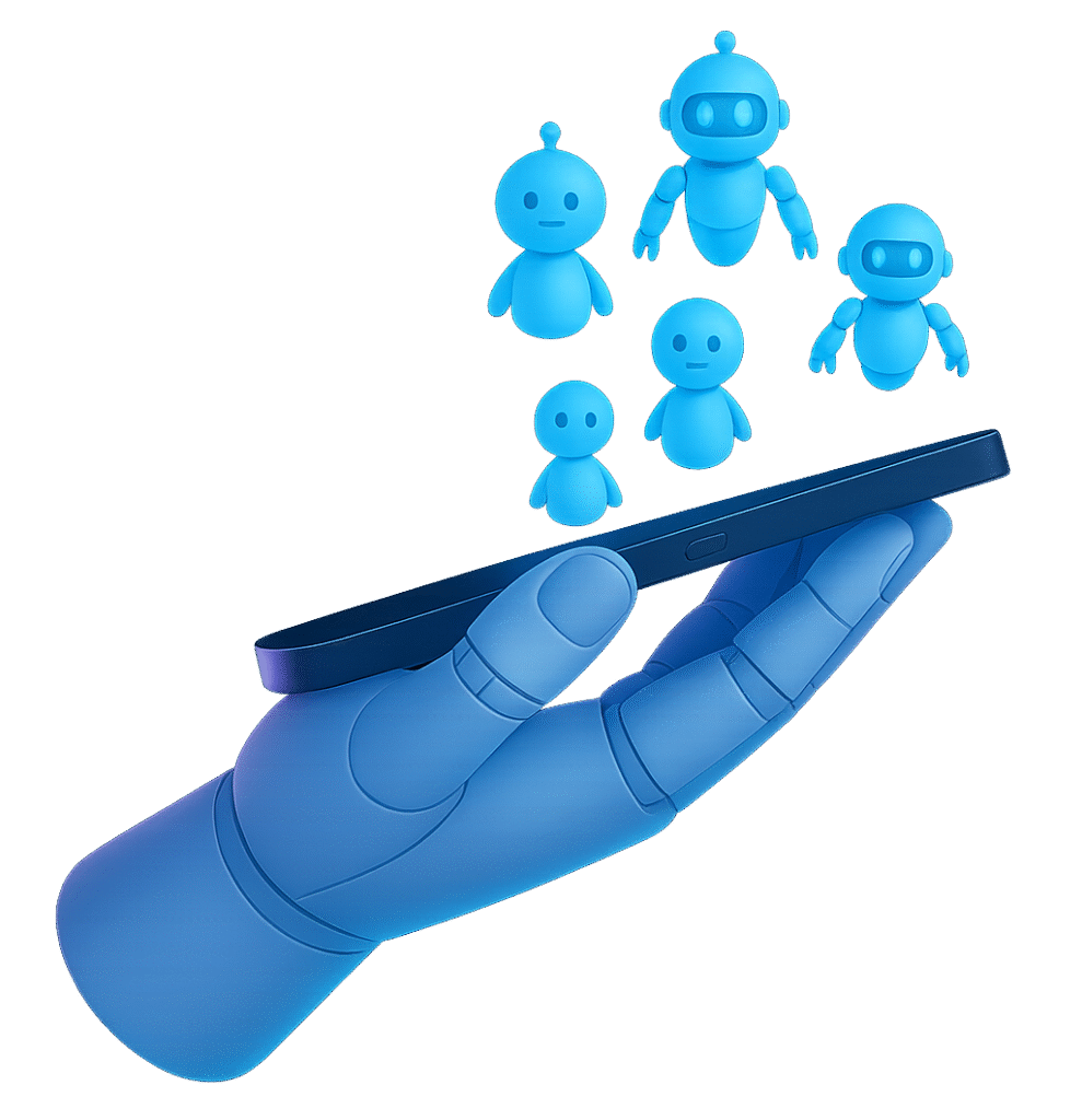 main avec smartphone