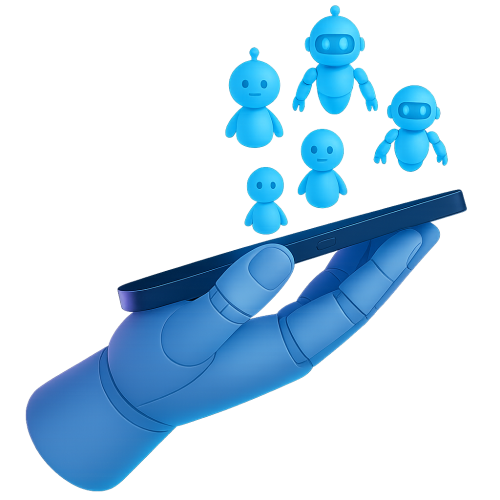 main avec smartphone